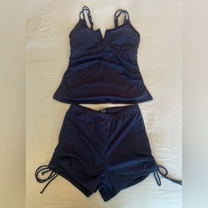 Women's Navy Workout Set